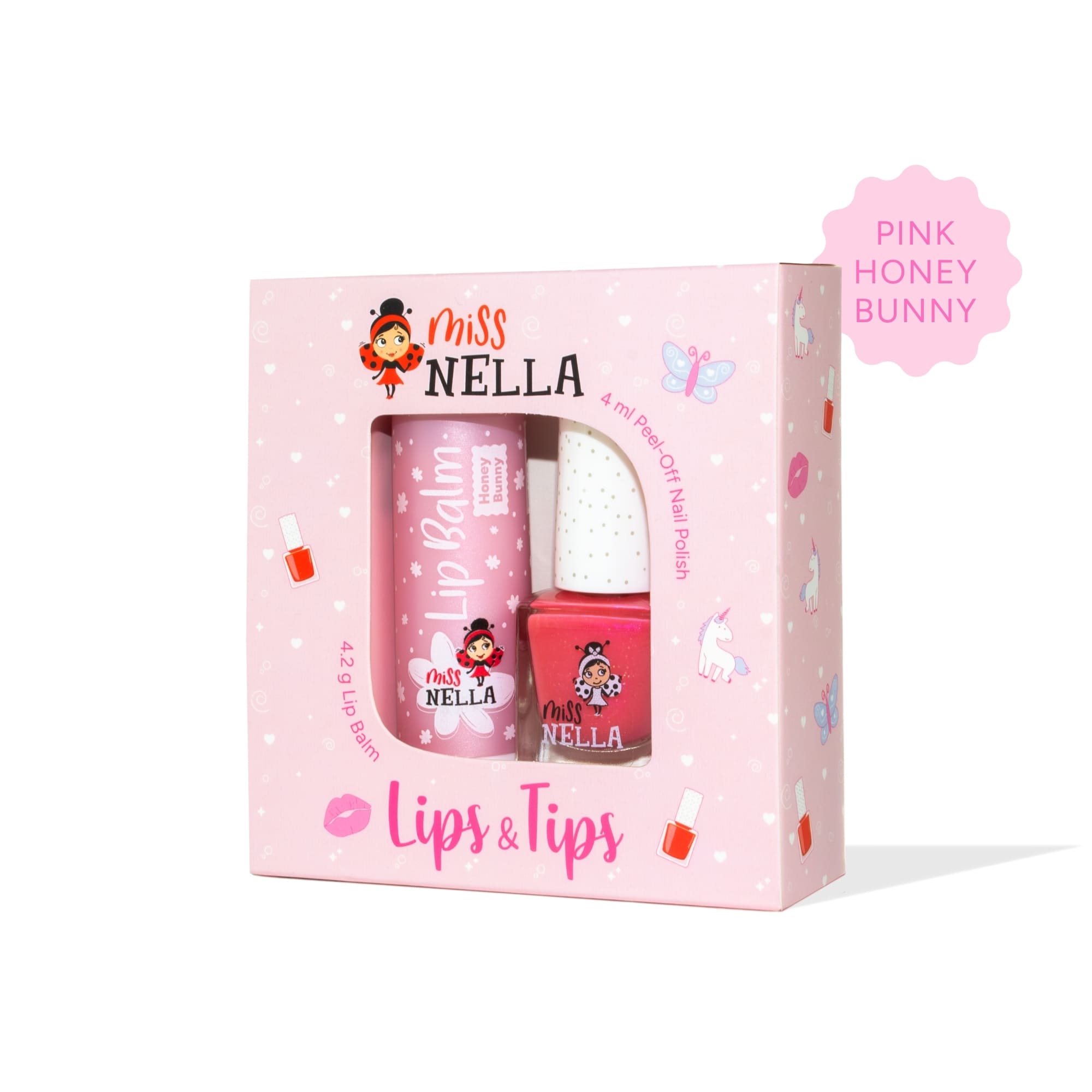 Miss Nella Nagellack und Lippenbalsam Duo