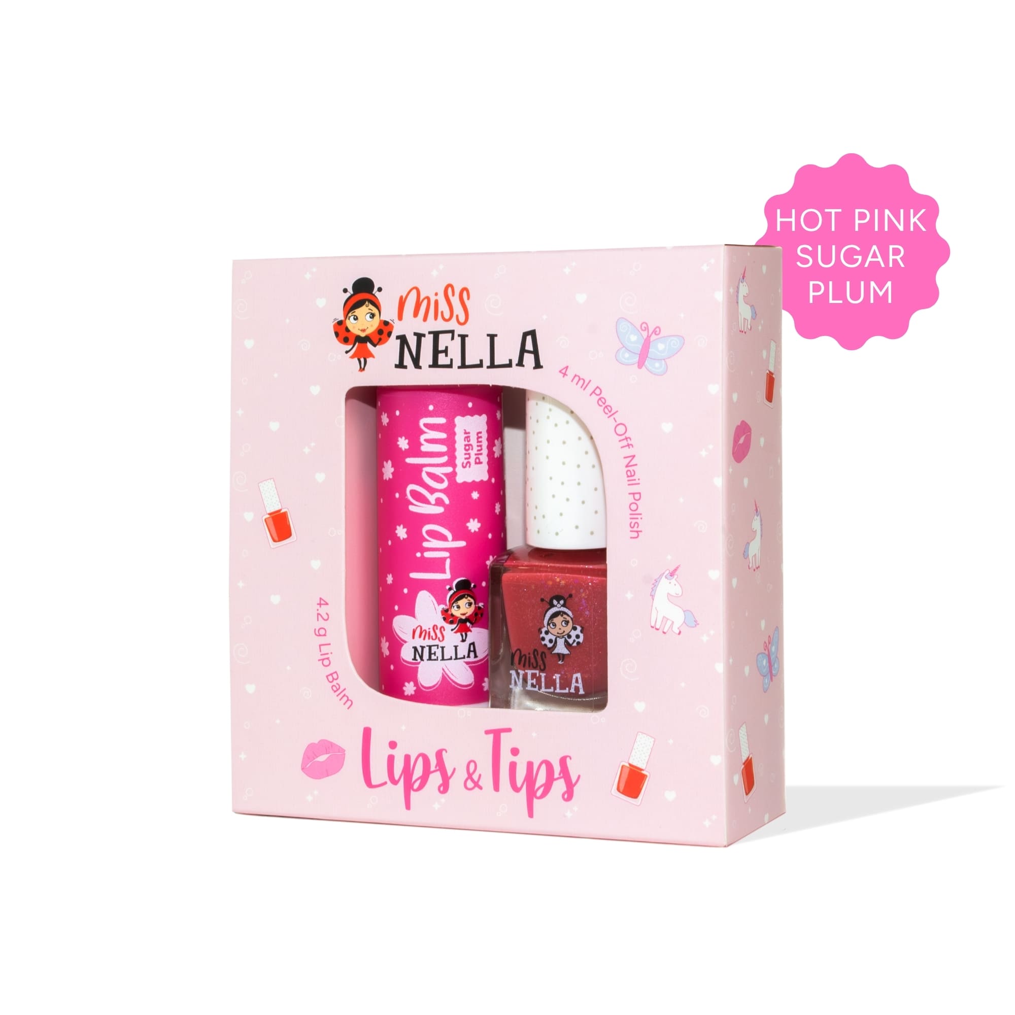 Miss Nella Nagellack und Lippenbalsam Duo