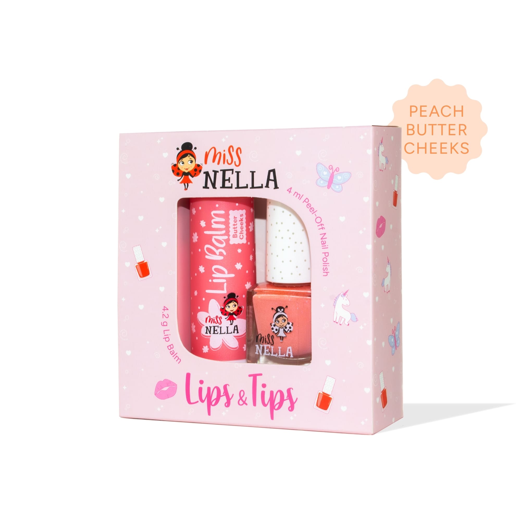 Miss Nella Nagellack und Lippenbalsam Duo