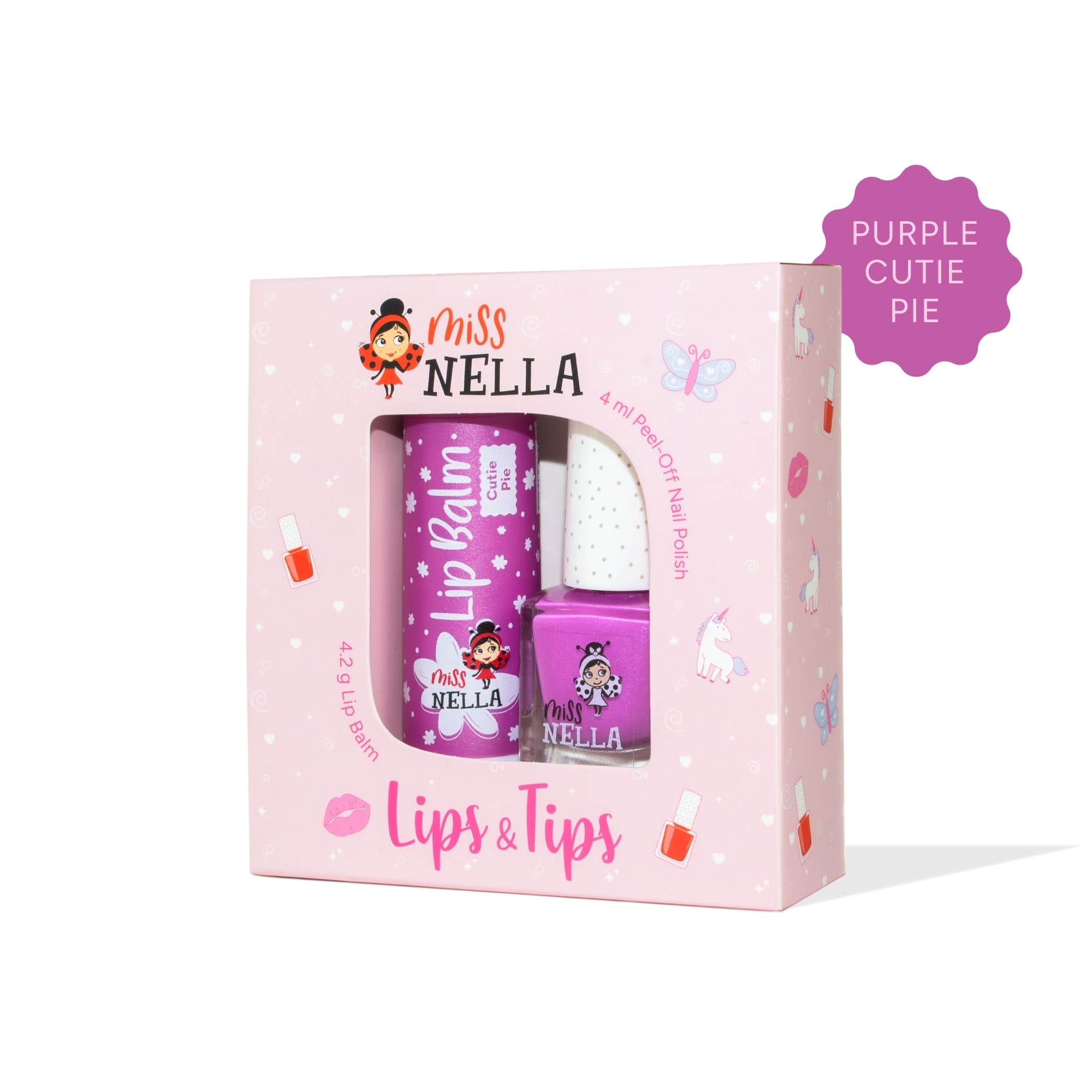 Miss Nella Nagellack und Lippenbalsam Duo