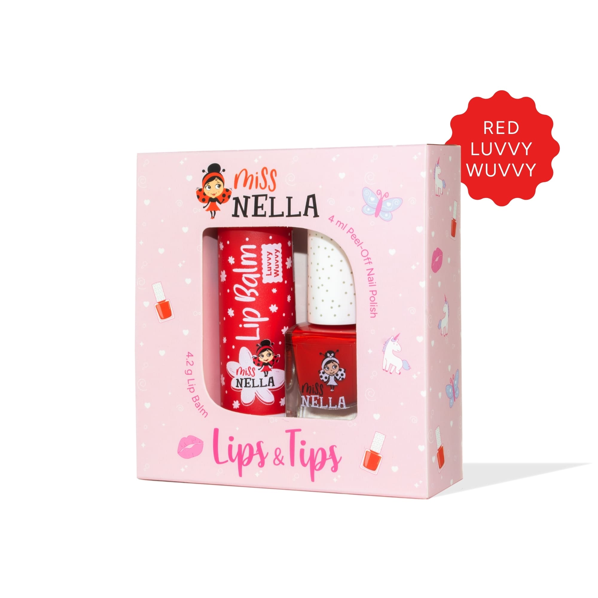 Miss Nella Nagellack und Lippenbalsam Duo